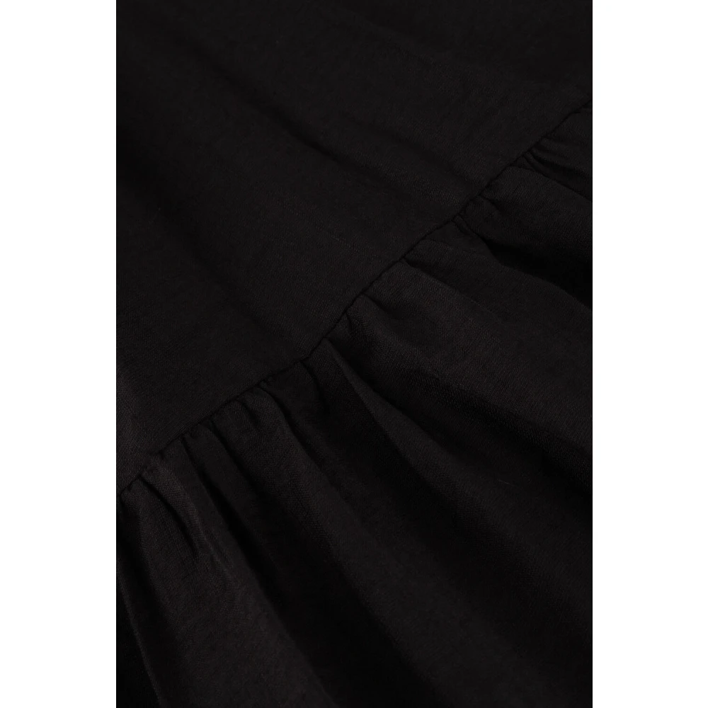 Co'Couture Zwarte Maxi Strap Jurk Black Dames