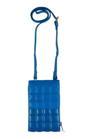Btfcph Quilted Mobile Bag Skind 100150  Cobalt Blue W. Light Gold Acc.