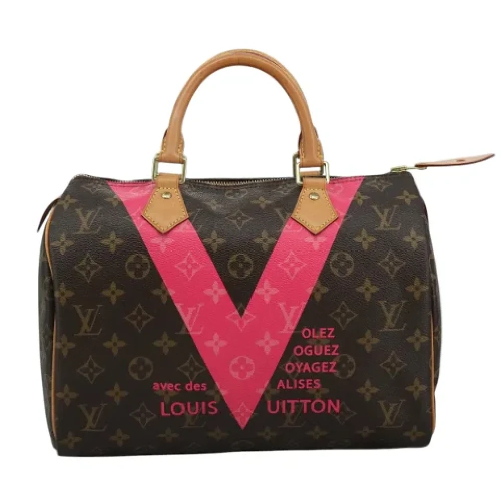 Louis Vuitton Vintage Pre-owned Canvas handbags Brown Dames