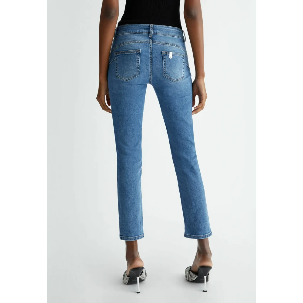 Liu Jo Denim Button-Up Ideal Regular Blauw Blue Dames