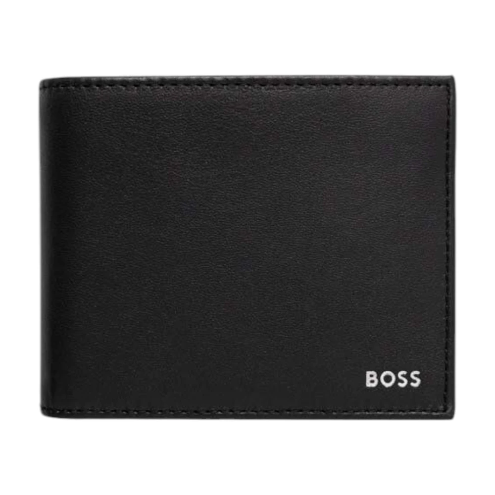 Hugo Boss Leren Herenportemonnee Lente Zomer Collectie Black Heren