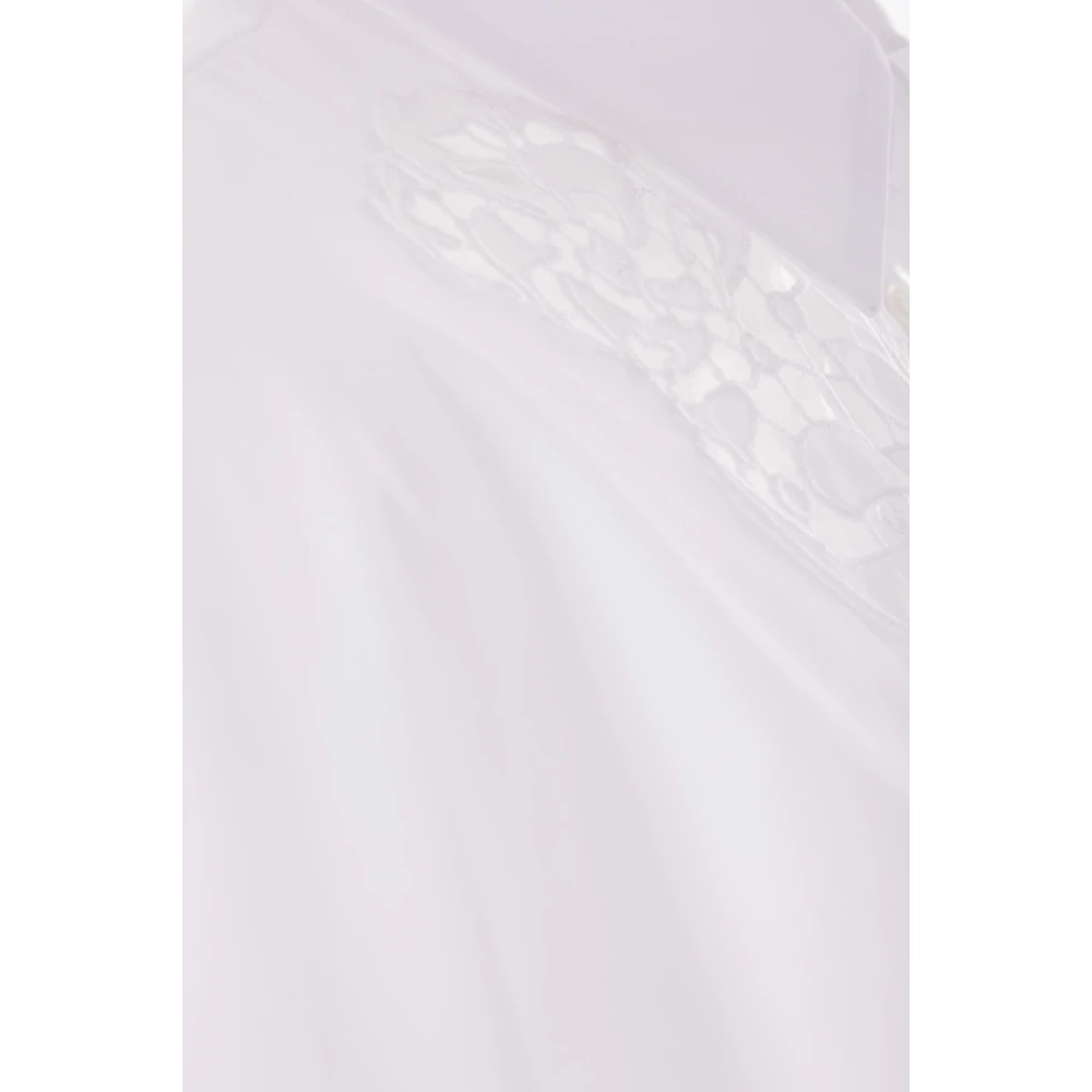 Ermanno Scervino Witte Oversized Kant Inzet Shirt White Dames