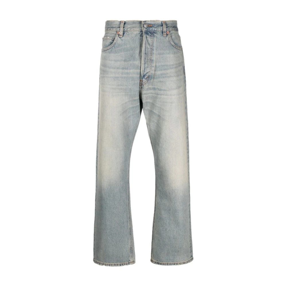 Haikure Coated Jeans Dirty Style Model Blue Heren
