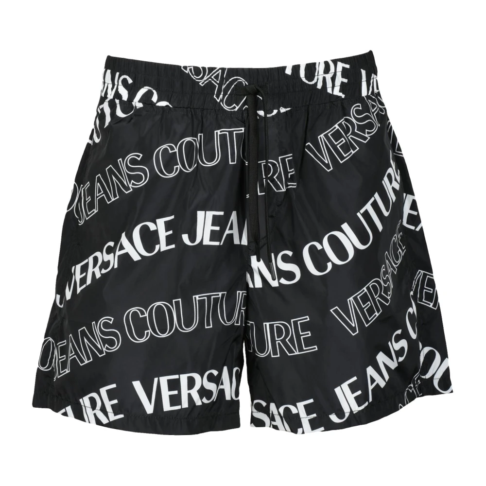Versace Jeans Couture Nylon Bermuda Shorts Black Heren