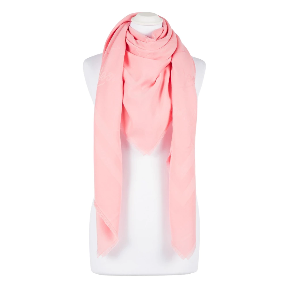 Twinset Roze Franje Jacquard Sjaal Pink Dames