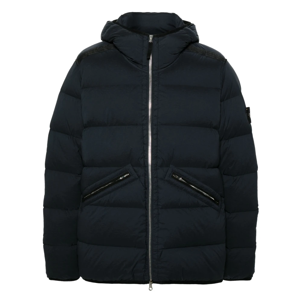 Stone Island Lichtgewicht Dons Blouson Jas Blue Heren