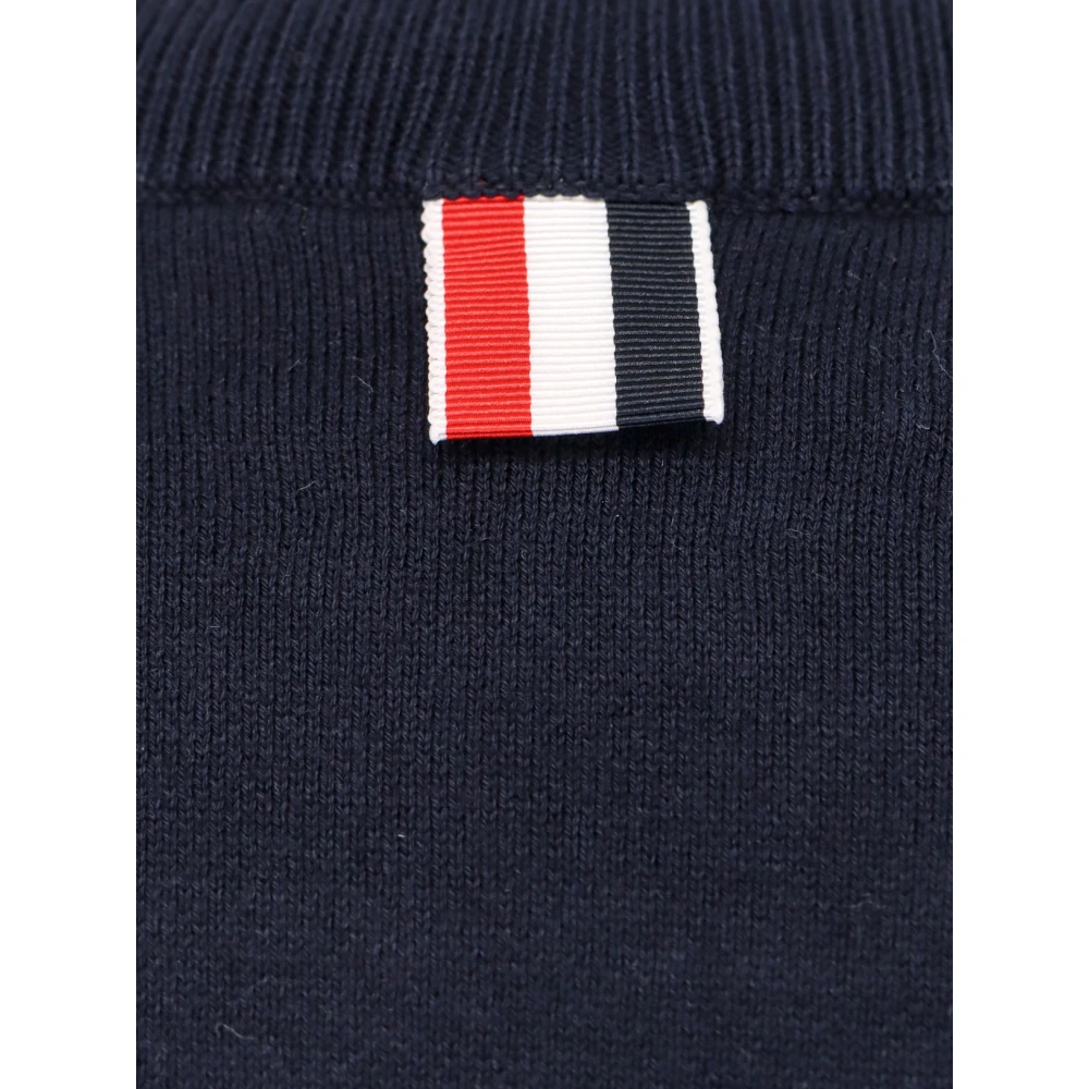 Thom Browne Vis Icoon Jacquard Sweater Blue Heren