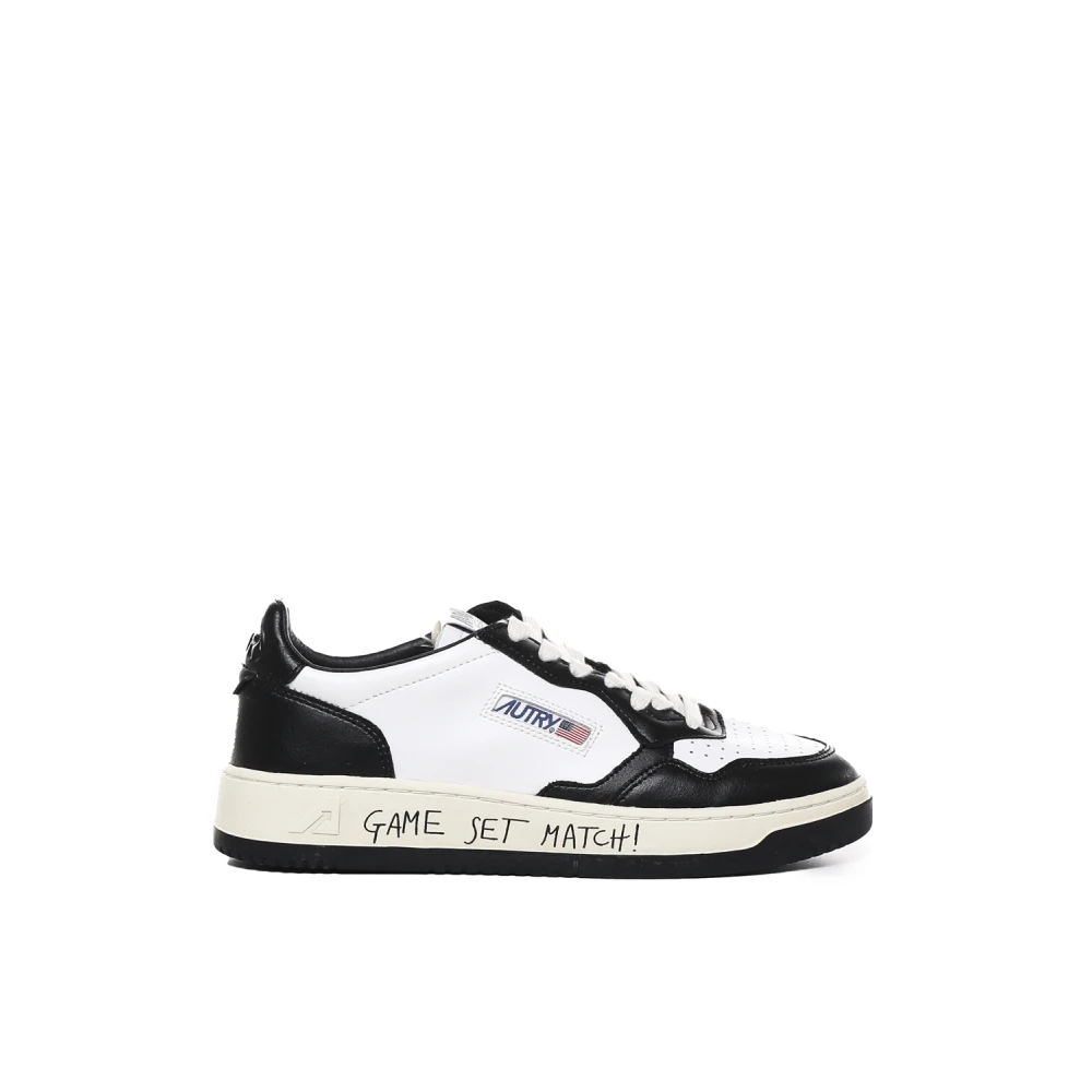 Autry Black Low Medalist Trainers White - Male - Sneakers - 6 Uk - Shoes
