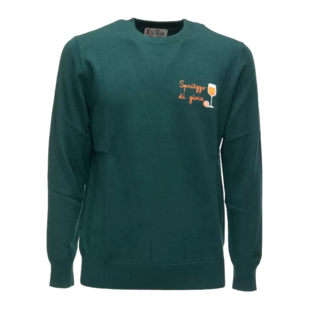 Mc2 Saint Barth Green Her0024 Round-Neck Knitwear - Male - Round-Neck Knitwear - S - Knitwear