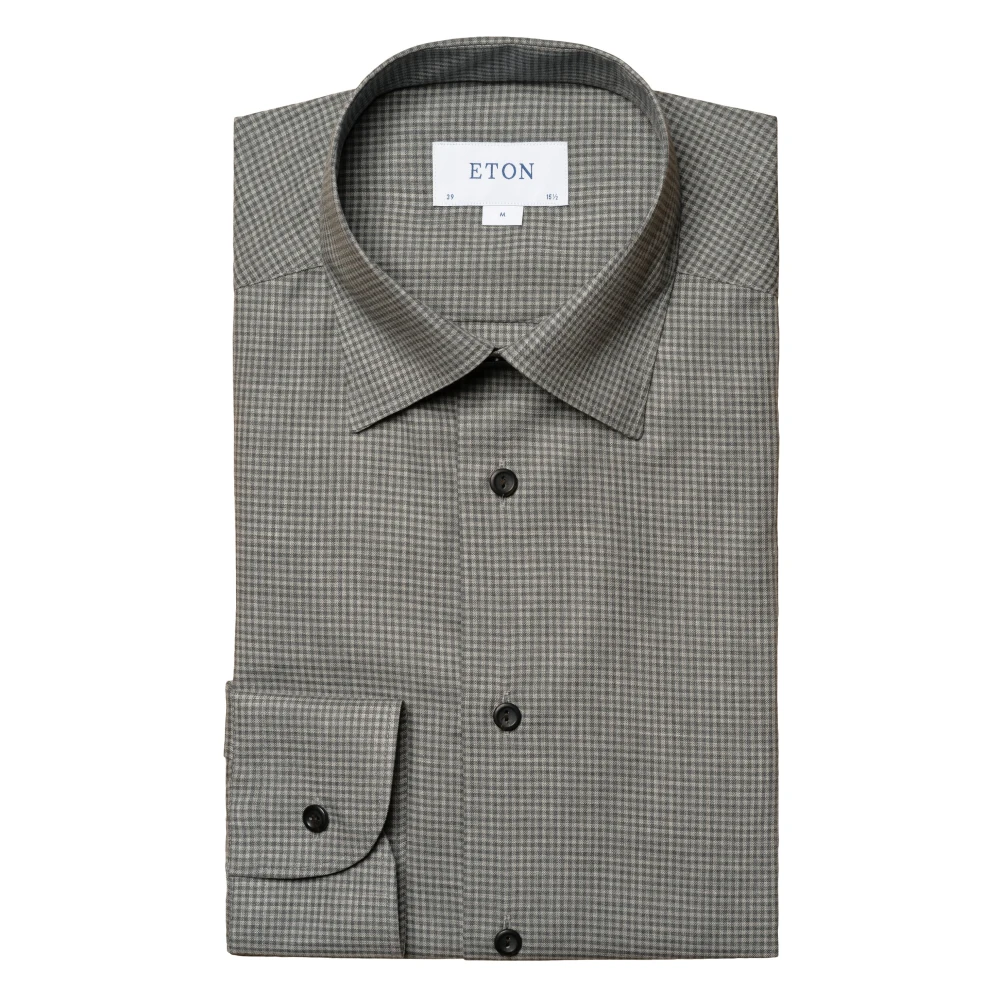 Eton Shirts Green Heren