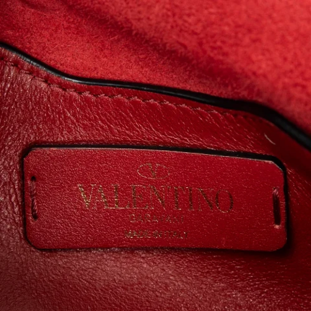 Valentino Vintage Pre-owned Leather shoulder-bags Red Dames