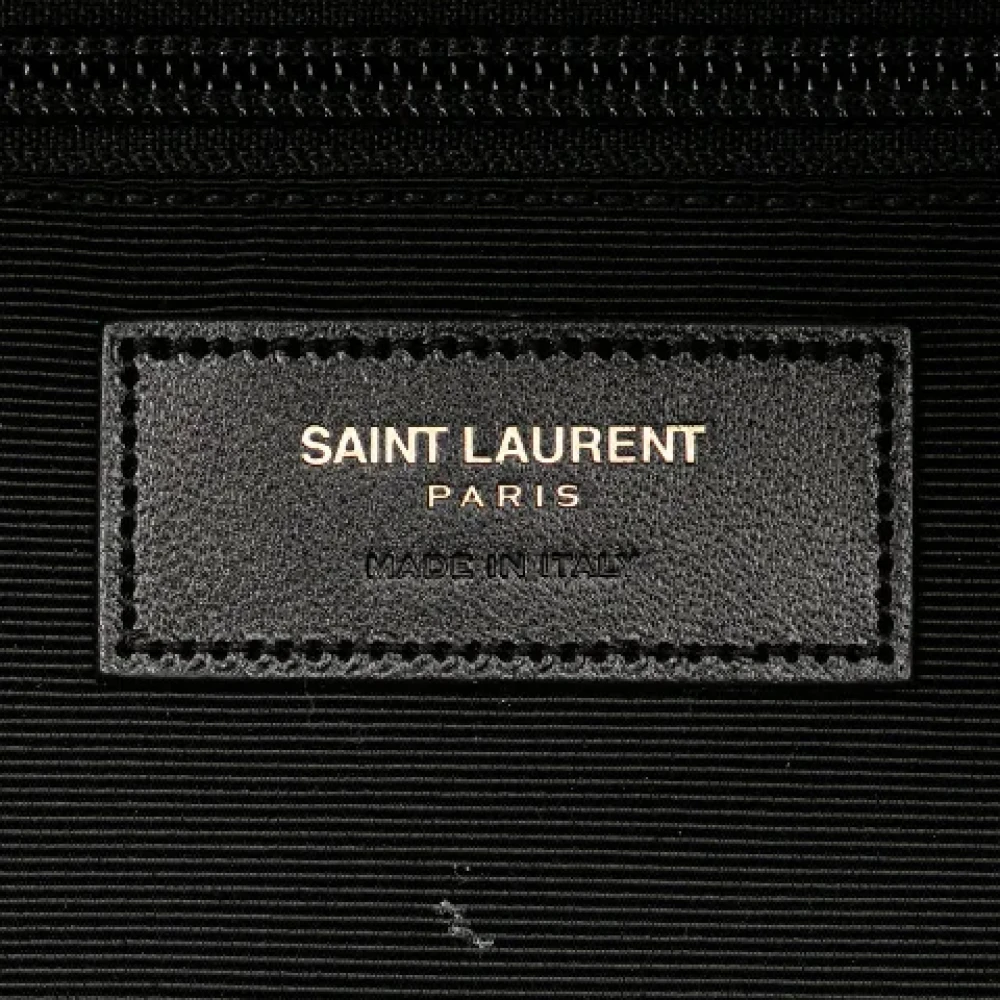 Yves Saint Laurent Vintage Pre-owned Canvas backpacks Red Heren