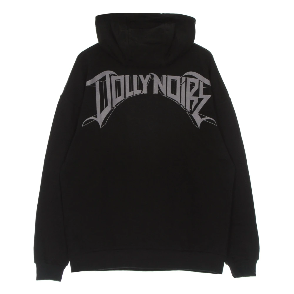 Dolly Noire Zwarte 3D Lettering Hoodie Sweatshirt Black Heren