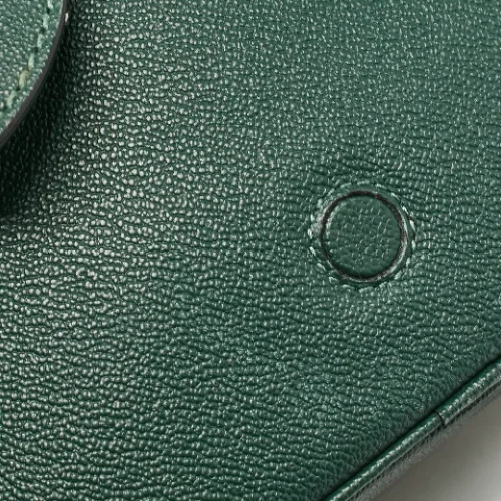Burberry Vintage Pre-owned Leather shoulder-bags Green Dames