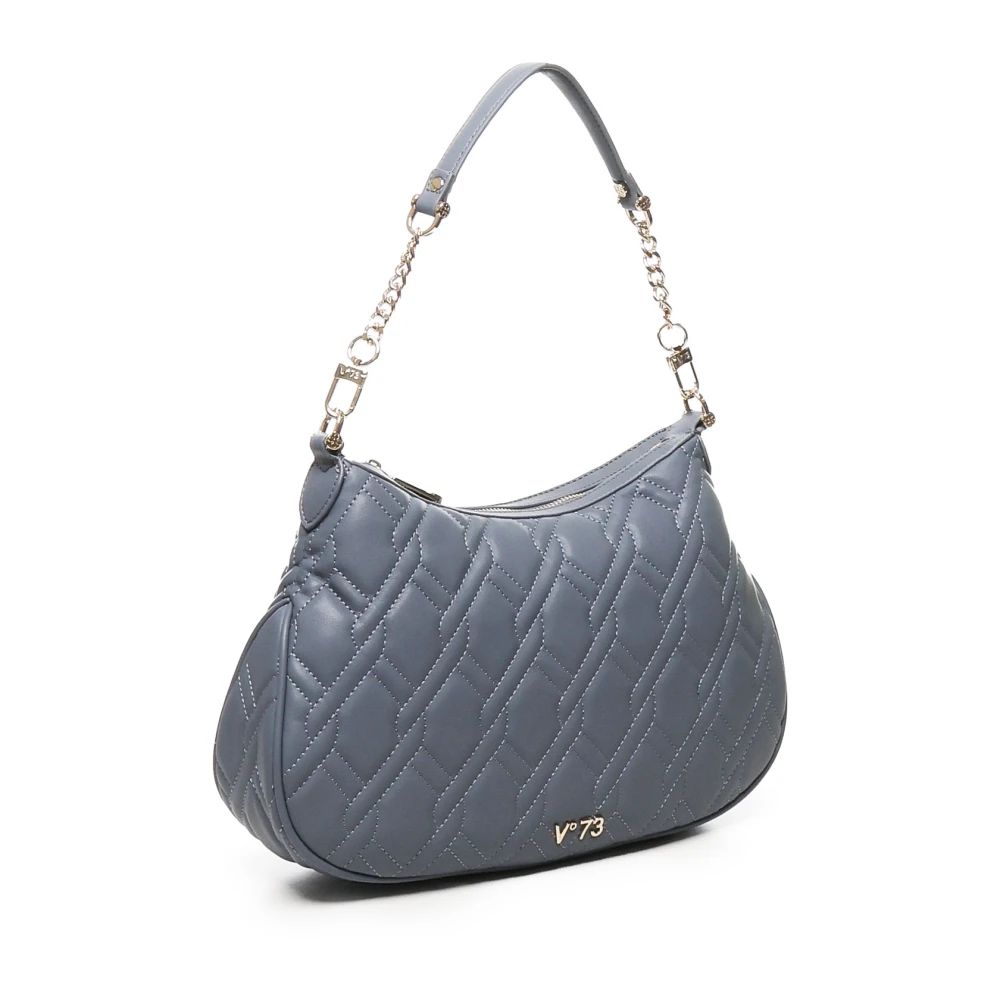 V73 Denim Geconstrueerde Maxi Matelassé Tas Blue Dames