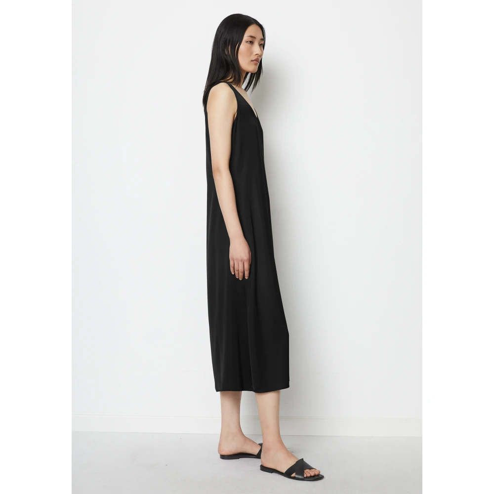 Marc O'Polo Satijnen jurk gevormd Black Dames