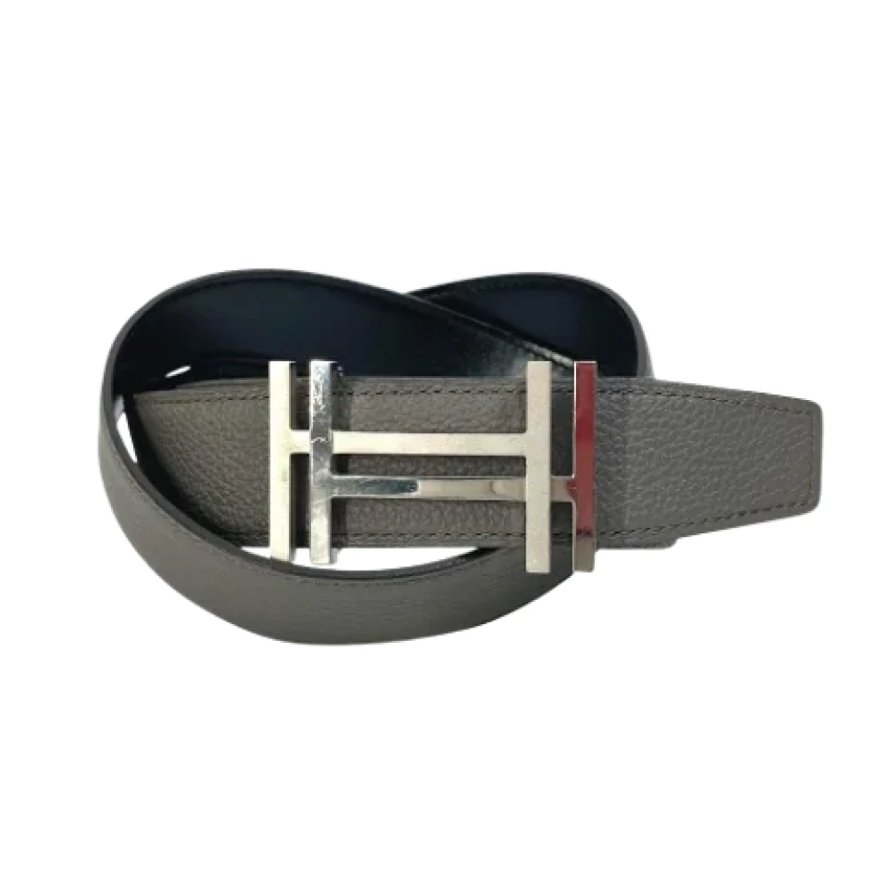 Hermès Vintage Pre-owned Leather belts Gray Dames