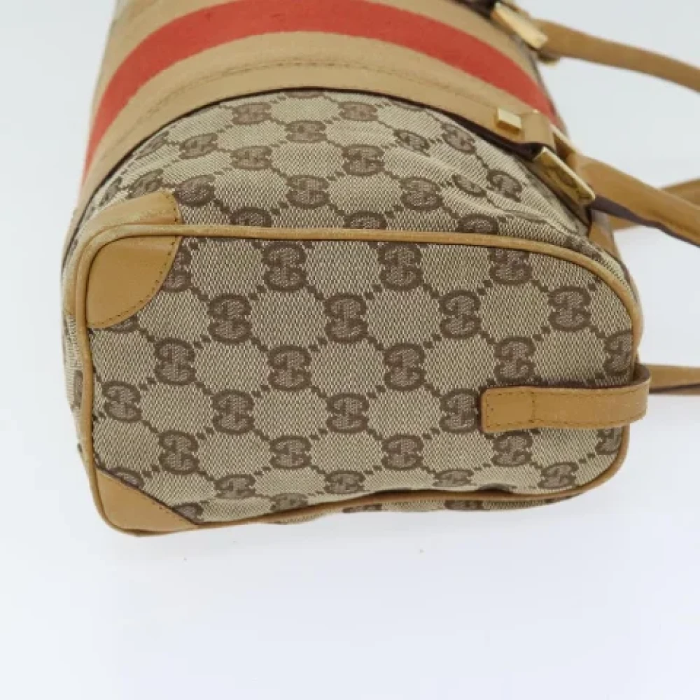 Gucci Vintage Pre-owned Canvas gucci-bags Beige Dames
