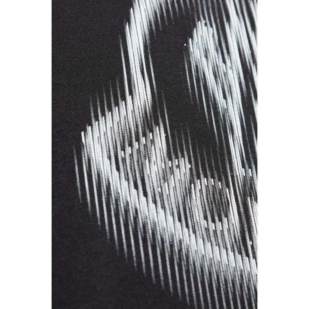 Moncler T-shirt met logo Black Heren