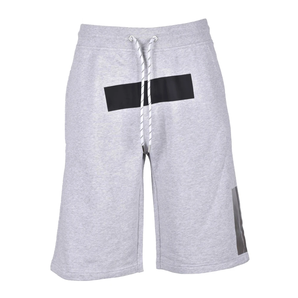 Bikkembergs Katoenen Bermuda Shorts Gray Heren