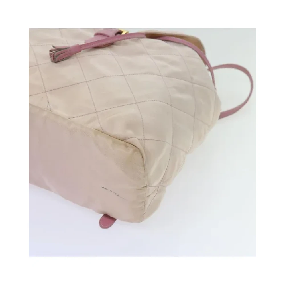 Prada Vintage Pre-owned Fabric backpacks Pink Dames