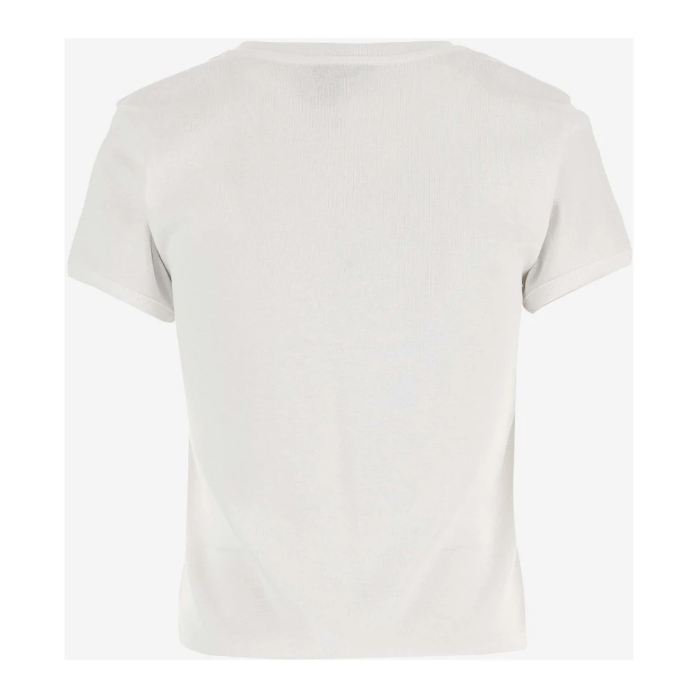Coperni Katoenen T-shirt Ronde Hals Logo Detail White Dames