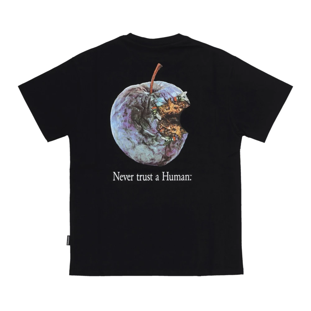 Propaganda Zwarte heren tee met logo print Black Heren
