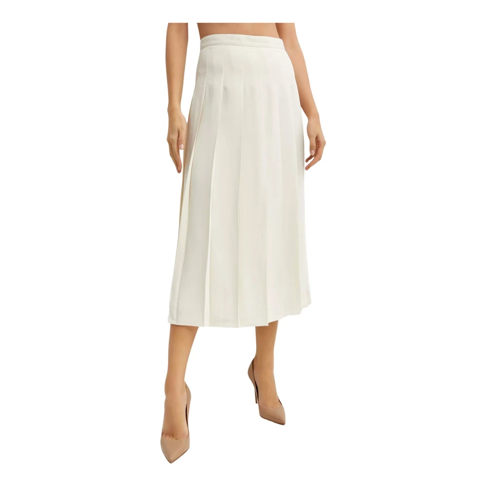 Ralph Lauren Geplooide midi-rok White Dames