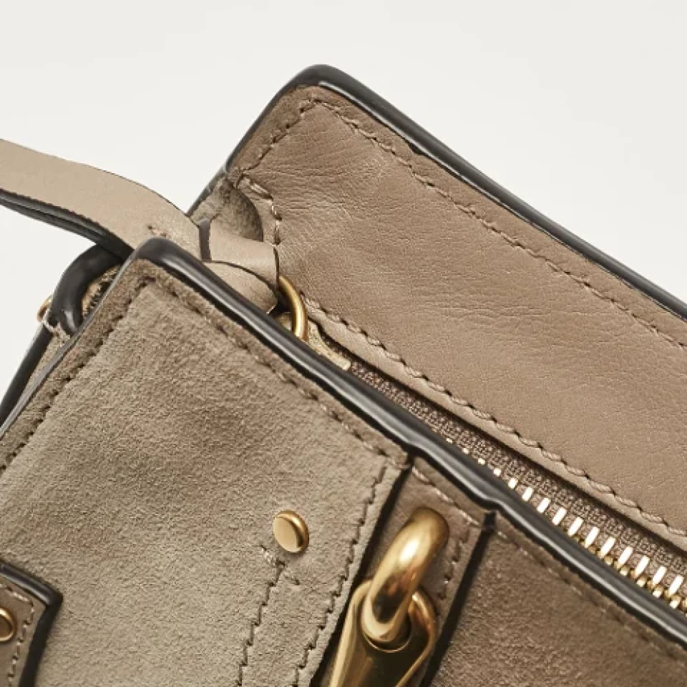 Chloé Pre-owned Leather handbags Gray Dames