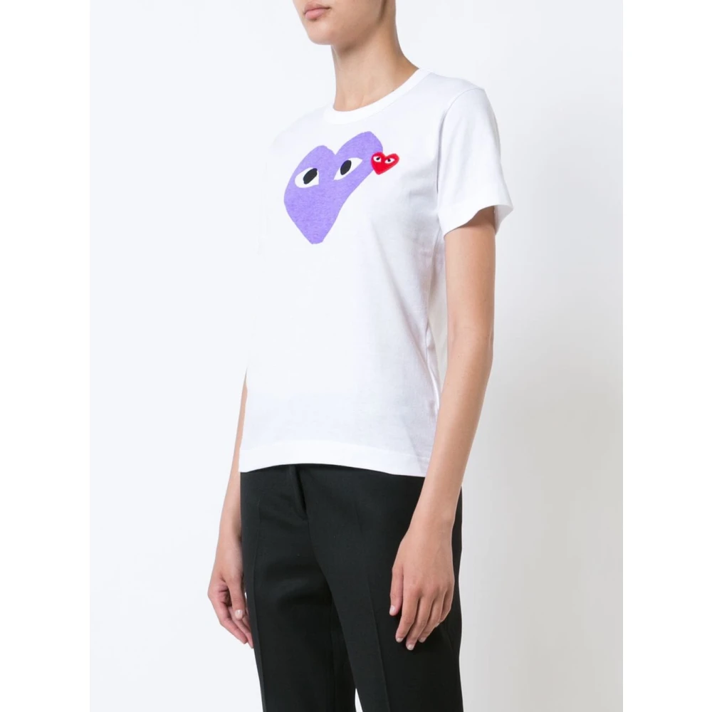 Comme des Garçons Play Casual T-shirt White Dames