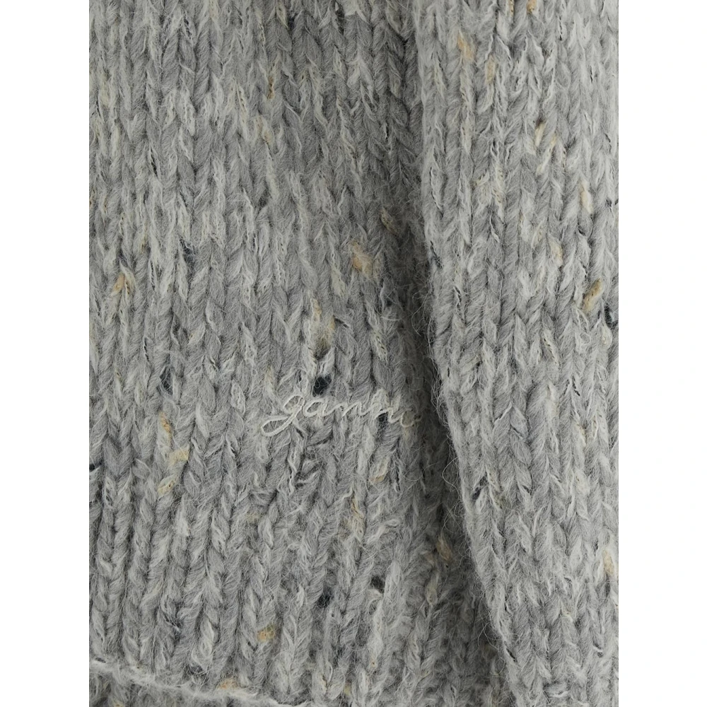 Ganni Grijze Wollen Gebreide Kleding voor Vrouwen Gray Dames