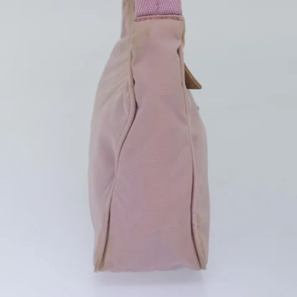 Prada Vintage Pre-owned Nylon handbags Pink Dames
