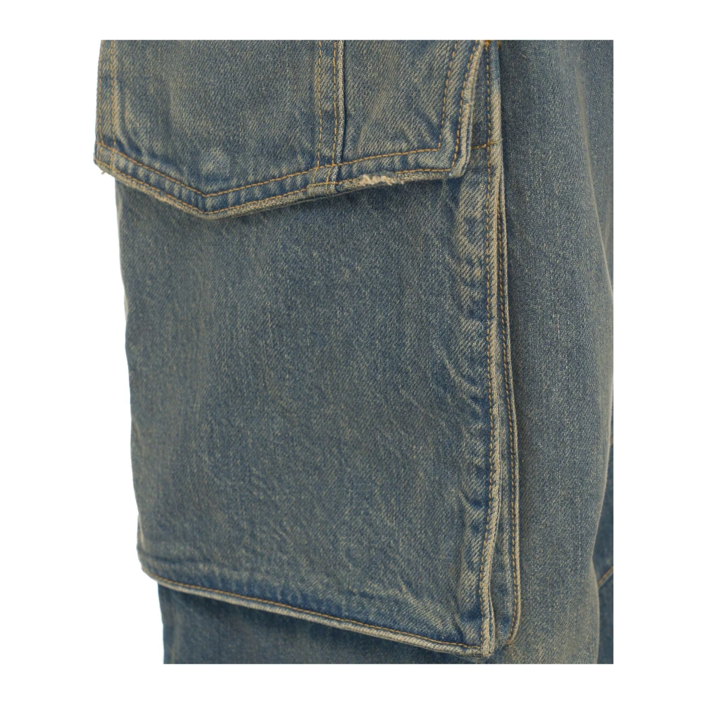 Golden Goose Blauwe Cargo Jeans voor Vrouwen Aw24 Blue Dames