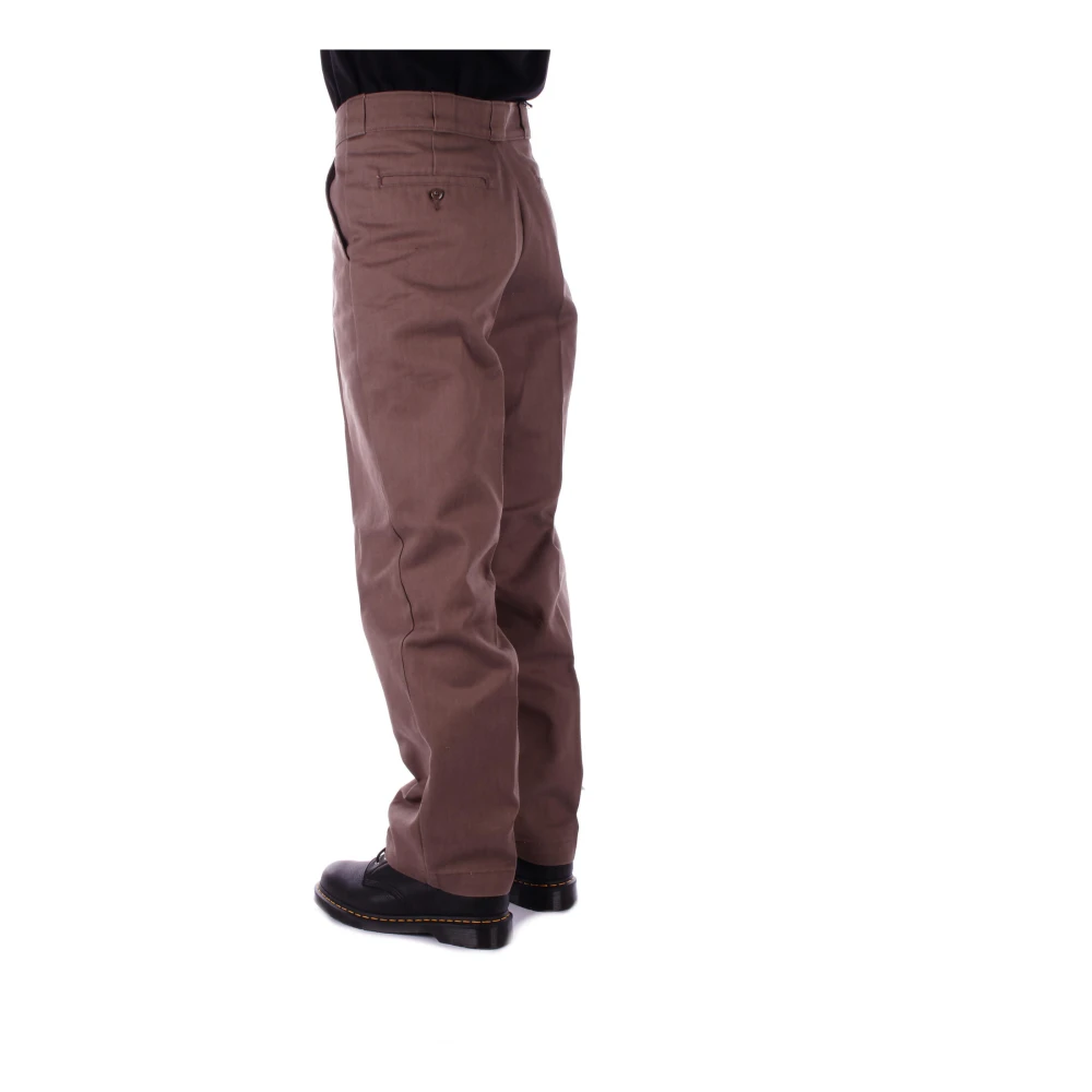 Dickies Bruine Broek met Ritssluiting Brown Heren