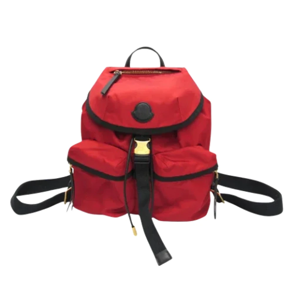Moncler Pre-owned Canvas backpacks Red Dames