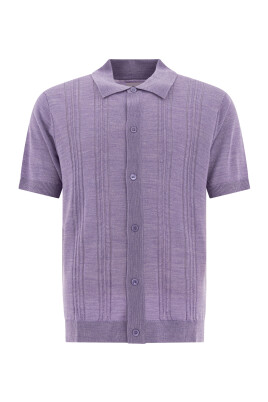 chemise-violette-en-laine-style-classique