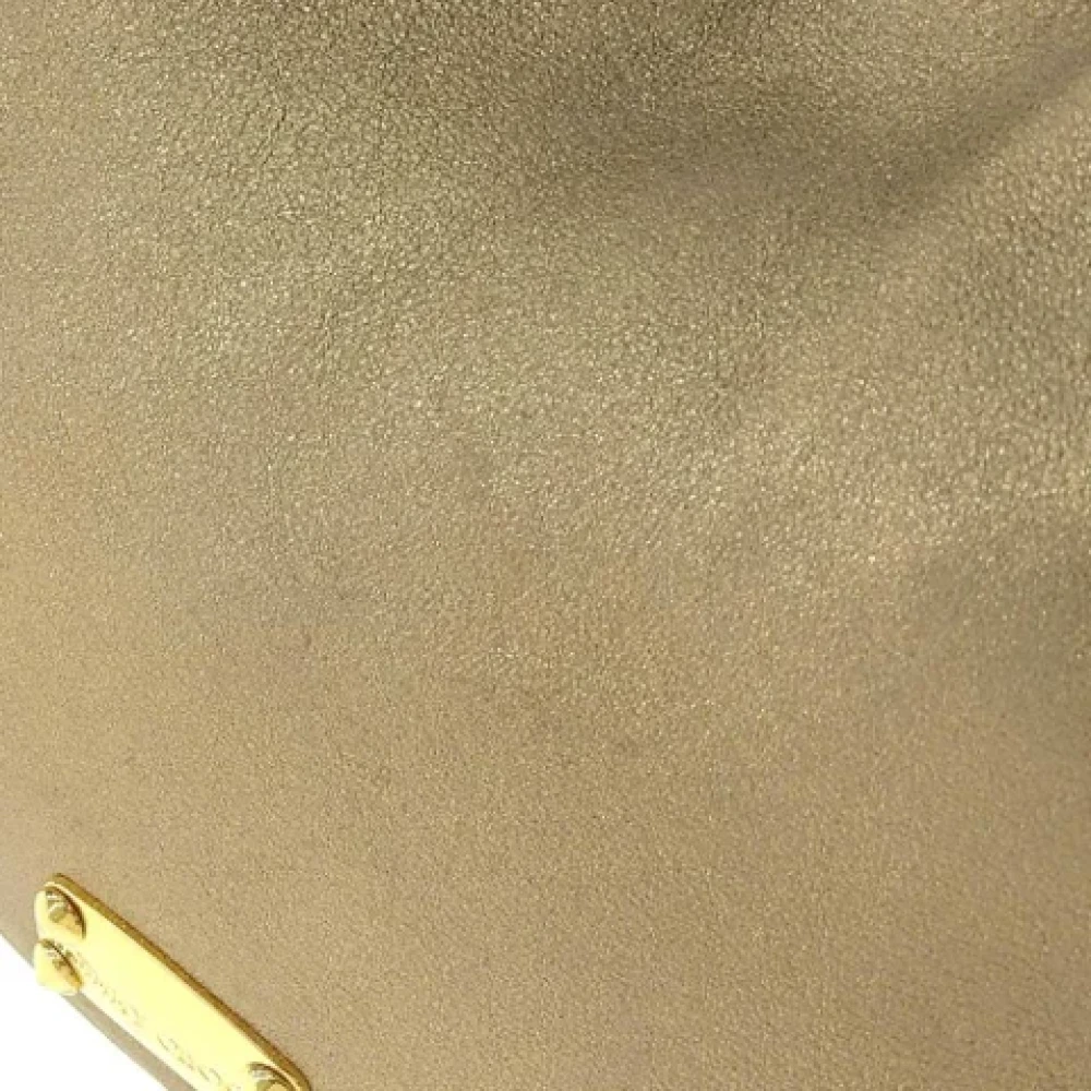 Jimmy Choo Pre-owned Fabric shoulder-bags Beige Dames