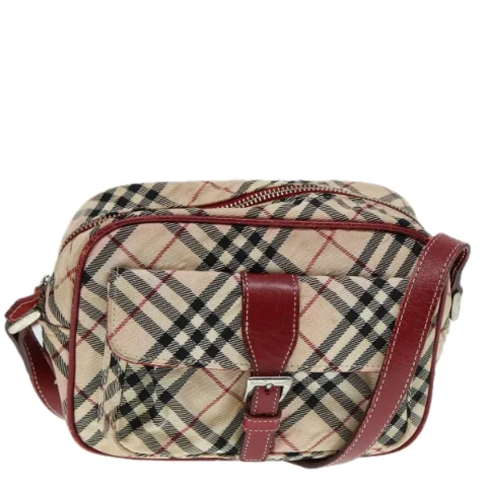 Burberry Vintage Pre-owned Fabric shoulder-bags Beige Dames