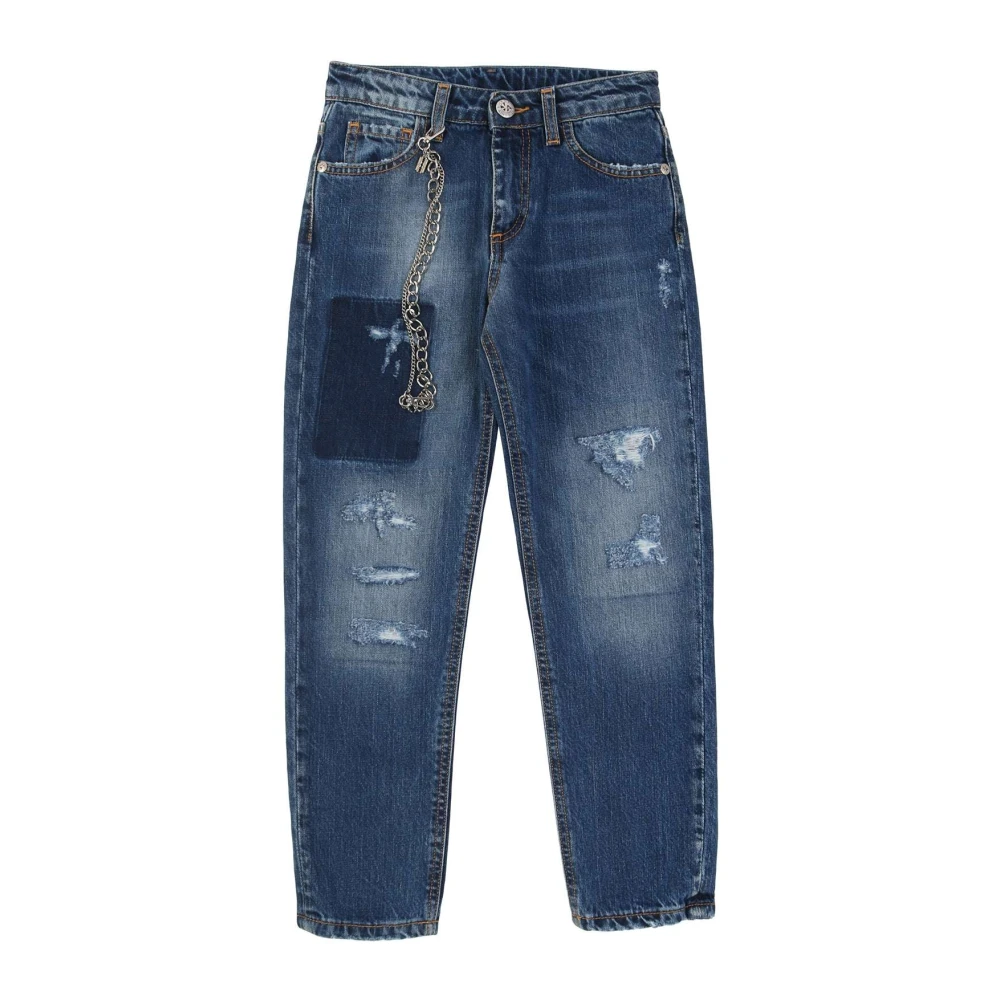 John Richmond Jeans med dekorativ kedja Blue, Unisex