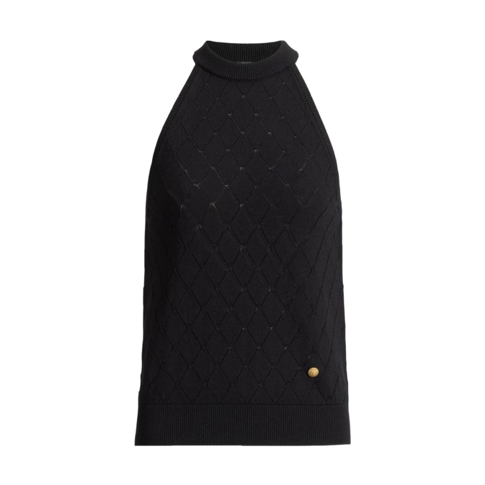Balmain Donna Nero - Sleeveless Tops - Tops - M