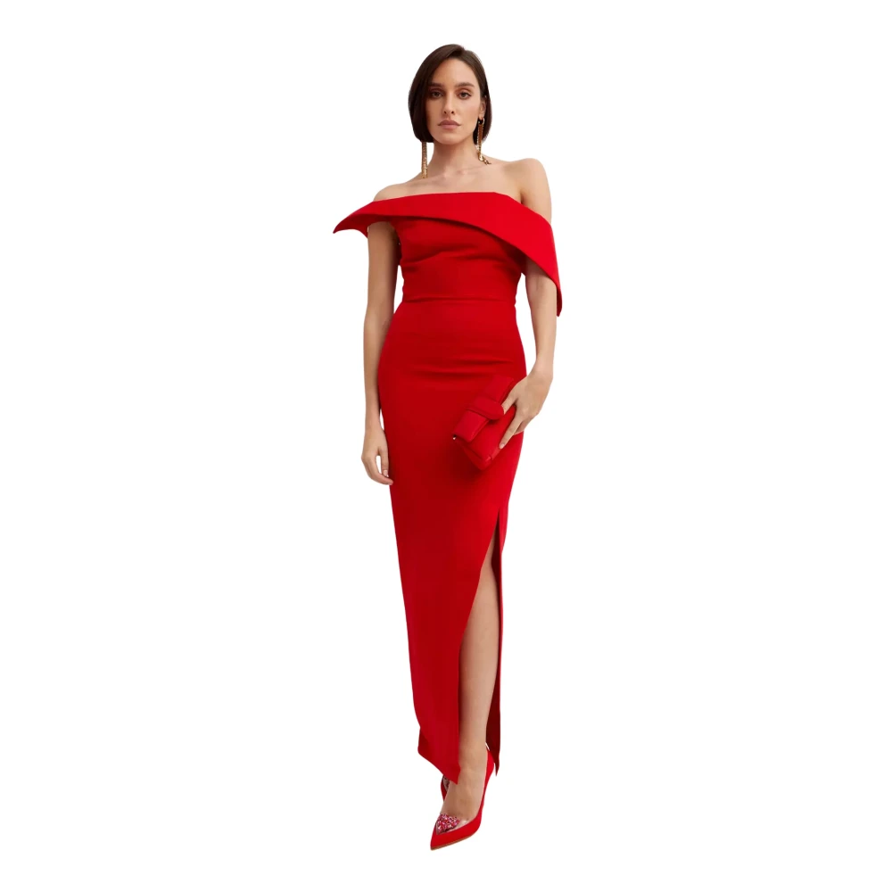 Roland Mouret Rode Asymmetrische Avondjurk Red Dames