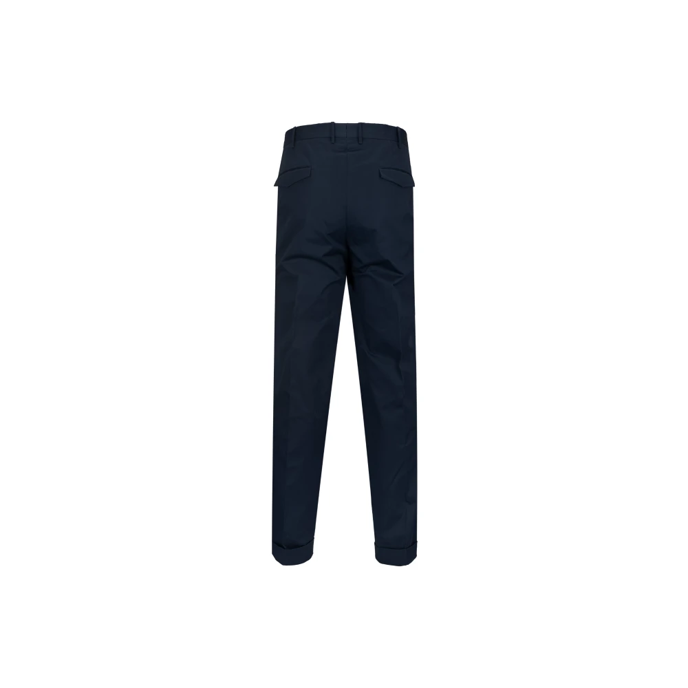PT Torino Heren Knoop Rits Broek Blue Heren
