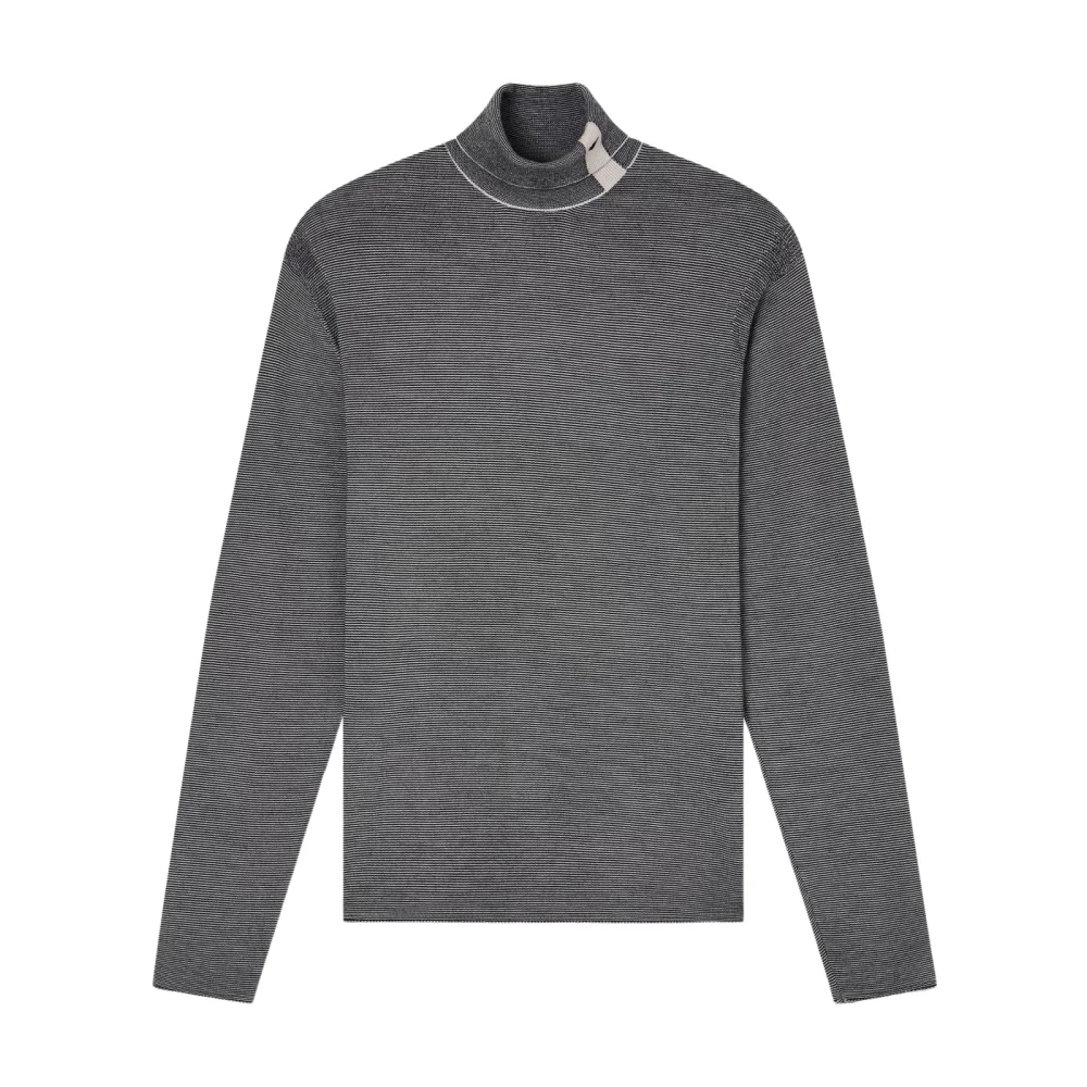 Emporio Armani Men's Gray Roll Neck Pullover - Turtlenecks - M - Knitwear