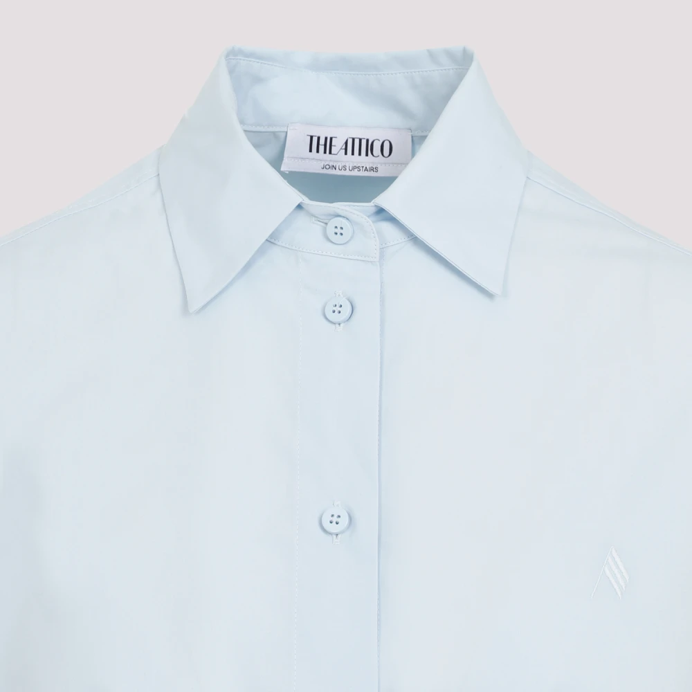 The Attico Blauwe Katoenen Overhemd Elegante Stijl Blue Dames