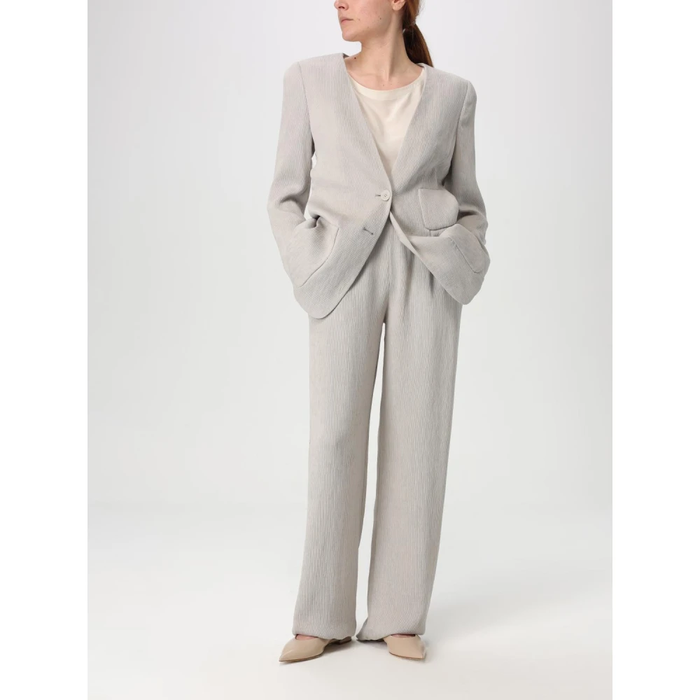 Emporio Armani Beige Broek Beige Dames