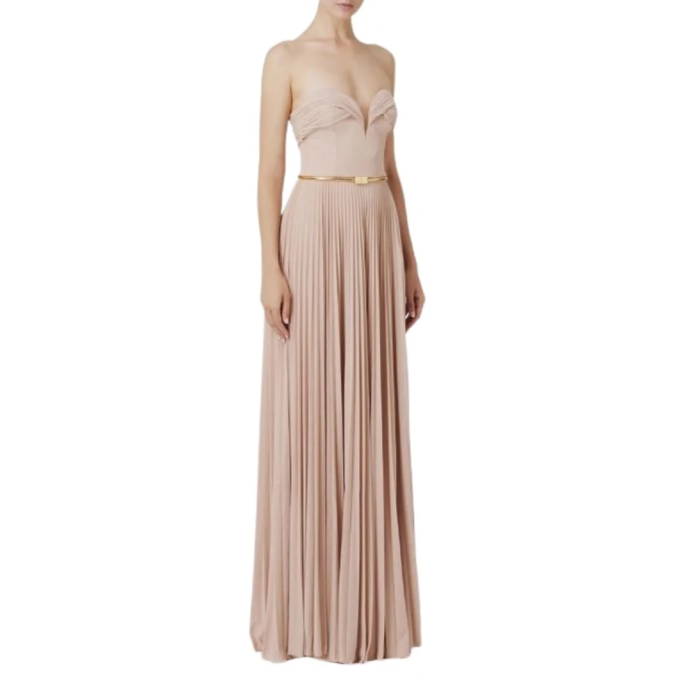 Elisabetta Franchi Stijlvolle Flesh-colored Jurken Beige Dames