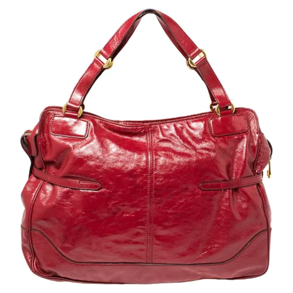 Alexander McQueen Pre-owned Leather shoulder-bags Red Dames