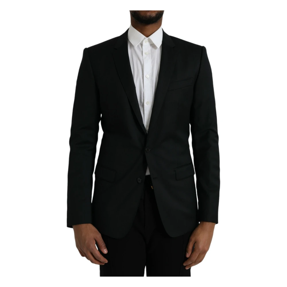 Dolce & Gabbana Homme Noir Vestes, Taille: M Martini Blazer