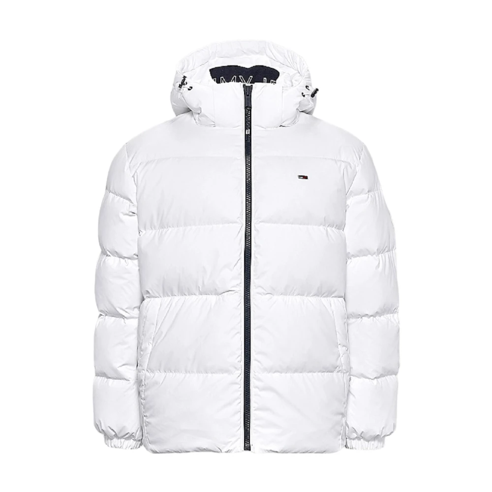Tommy Jeans Witte Donsjas Aw24 White Heren