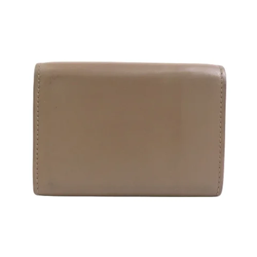 Saint Laurent Vintage Pre-owned Leather wallets Brown Dames